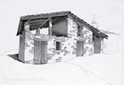 case rurali Italia, Emilia-Romagna, Buvolo - capanna
