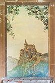 Landgüter Toskana, Villa Castellonchio San Miniato, Wandbild