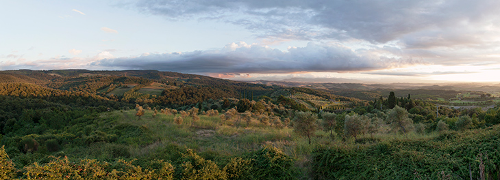 Landhäuser Italien Toskana,  Castelfalfi, Landgüter Toskana Panorama