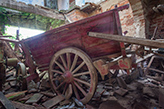 Italien Landhäuser, Bauerhof Toskana - Fattoria di Meleto - Landgut Officine, alter Karren