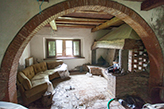 Italien - Bauernhaus Landhaus - Toskana San Miniato, Saal mit Kamin