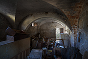 Bauernhaus Toskana, Stall mit Kreuzgewölbe