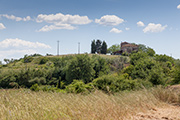 Blick auf Landgut Il Poggiale - Montefoscoli - Toskana