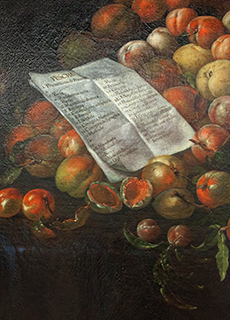 Bartolomeo Bimbi, Villa Poggio a Caiano, Pfirsichsorten - Detail