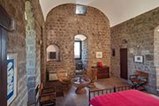 Ferienhaus Turm Ferienappartment Urlaub Italien Toskana, Montecatini Val di Cecina - Turm der Belforti Torre Belforti - Schlafzimmer 